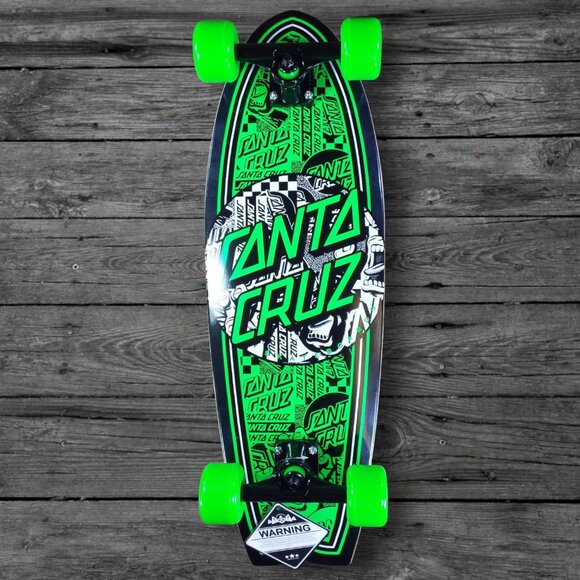 Santa Cruz Flier Collage Dot Shark Cruzer Skate Complete / 8.8" - Picture 1 of 4